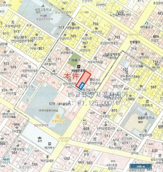 2024타경37590 경상북도 포항시 북구 죽도동 715-2 숙박시설 경매 이미지