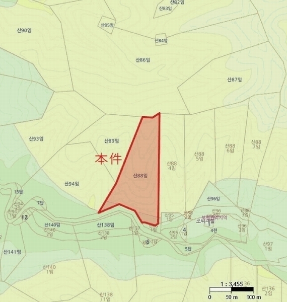 2025타경3639 경상북도 포항시 남구 오천읍 갈평리 산88 임야 경매 이미지