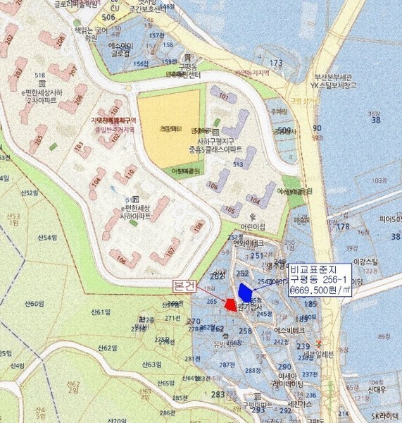 2024타경4545 부산광역시 사하구 구평동 산58-6 임야 경매 이미지