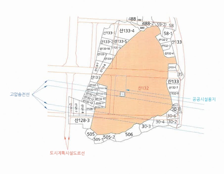 2024타경35945 경상북도 포항시 남구 대송면 대각리 산132 임야 경매 이미지