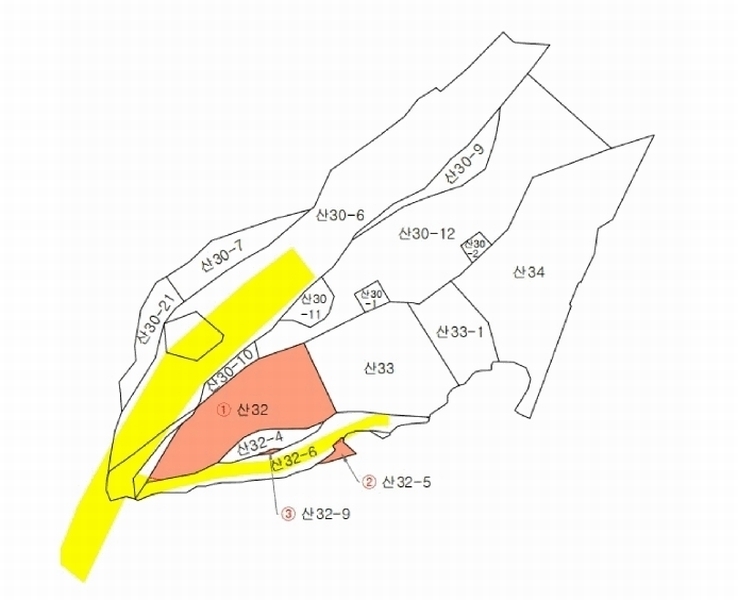 2025타경379 경상북도 포항시 남구 연일읍 학전리 산32 임야 경매 이미지