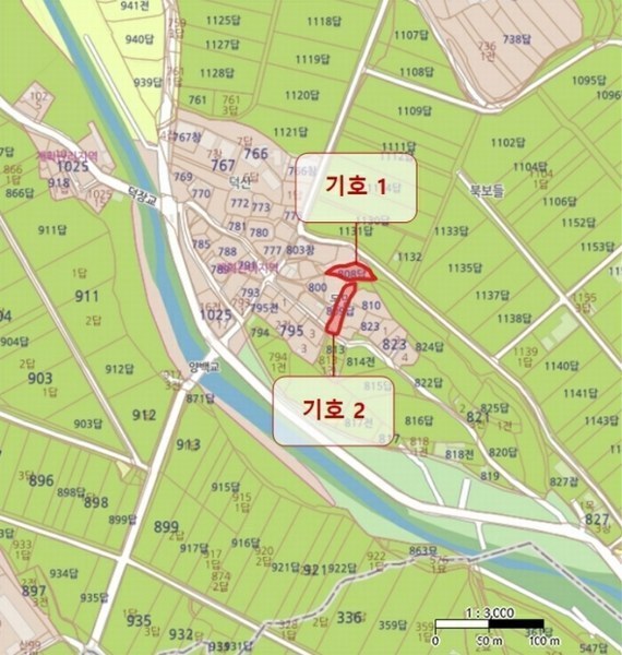 2024타경4651 경상북도 포항시 북구 흥해읍 덕장리 809 농지 경매 이미지
