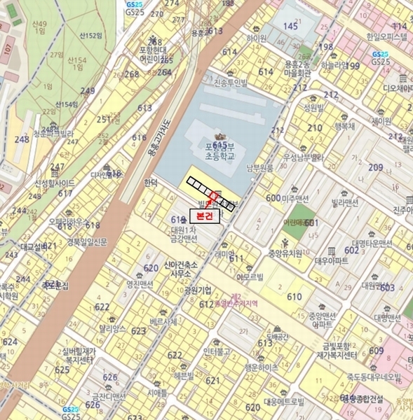 2024타경35181 경상북도 포항시 북구 중흥로241번길 42, 빌드원르헤브3차아파트 6층 604호 아파트 경매 이미지