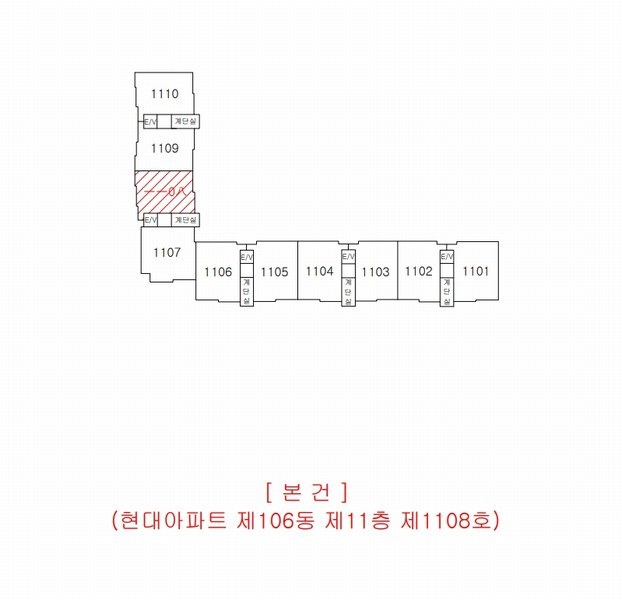 2024타경37057 경상북도 포항시 북구 장량로113번길 30, 현대아파트 106동 11층 1108호 아파트 경매 이미지