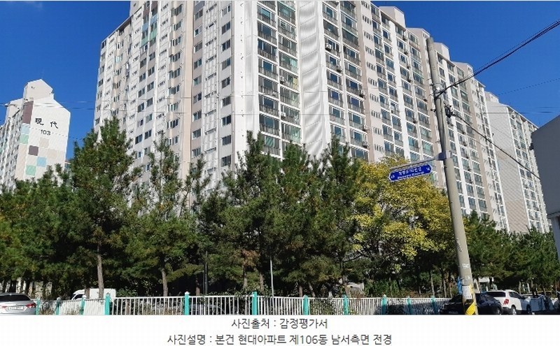 2024타경37057 경상북도 포항시 북구 장량로113번길 30, 현대아파트 106동 11층 1108호 아파트 경매 이미지