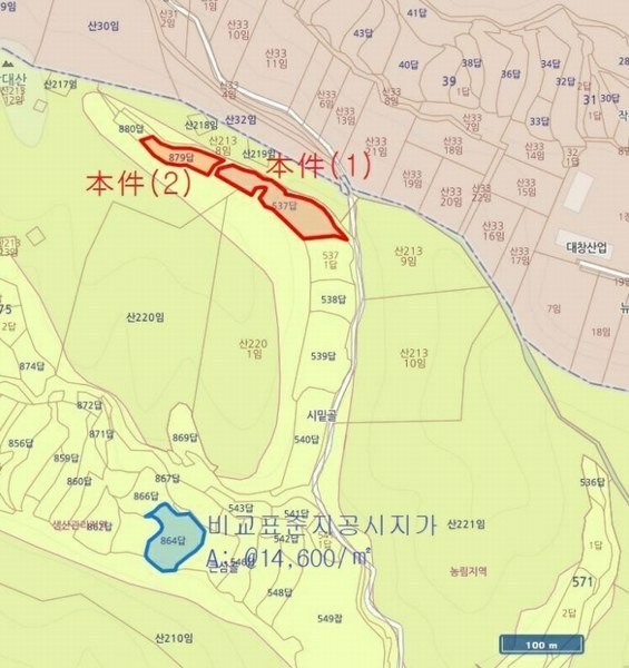 2024타경37309 경상북도 포항시 북구 청하면 고현리 879 농지 경매 이미지
