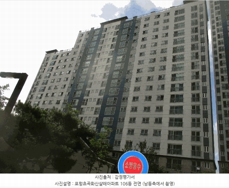 2025타경3758 경상북도 포항시 북구 초곡지구로58번길 82, 포항초곡화산샬레아파트 106동 8층 802호 아파트[공급33평형] 경매 이미지