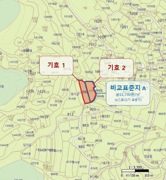 2025타경3814 경상북도 포항시 북구 신광면 죽성리 990-1 농지 경매 이미지