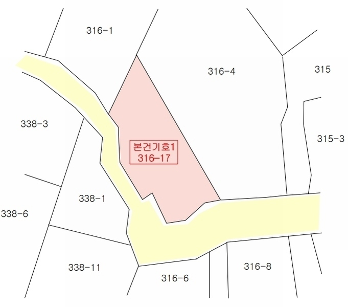 2025타경21523 부산광역시 부산진구 초읍동 316-17 대지 경매 이미지