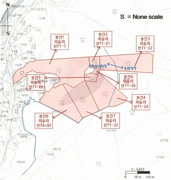 2024타경6495 경상남도 산청군 신안면 외송리 산71-7 임야 경매 이미지
