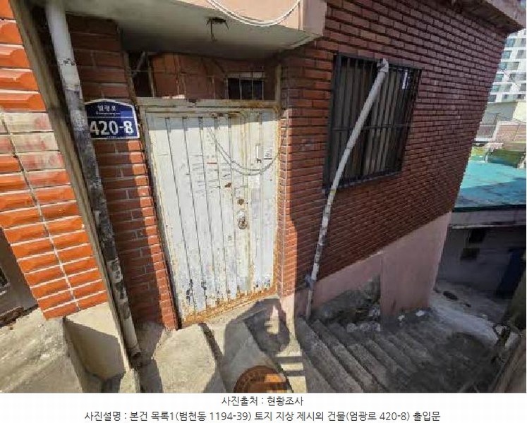 2025타경21421 부산광역시 부산진구 범천동 1194-39 대지 경매 이미지