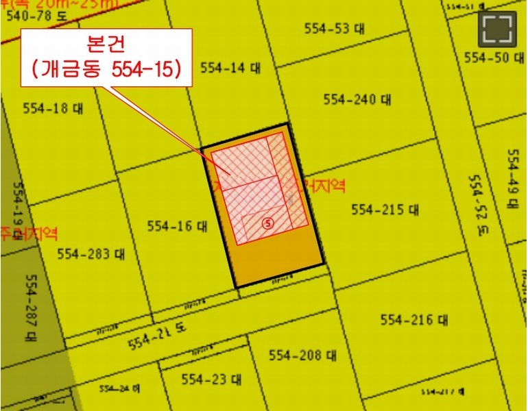 2025타경20511 부산광역시 부산진구 개금동 554-15 근린주택 경매 이미지