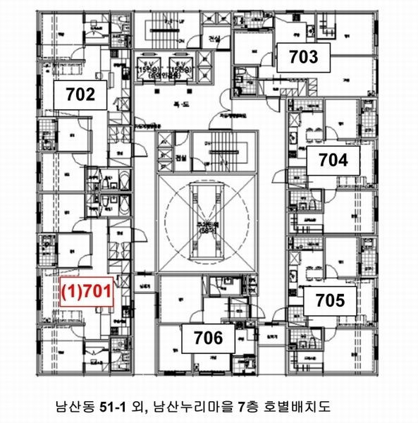 2025타경21538 부산광역시 금정구 벅구산로 2, 남산누리마을 7층 701호 아파트[공급29평형] 경매 이미지
