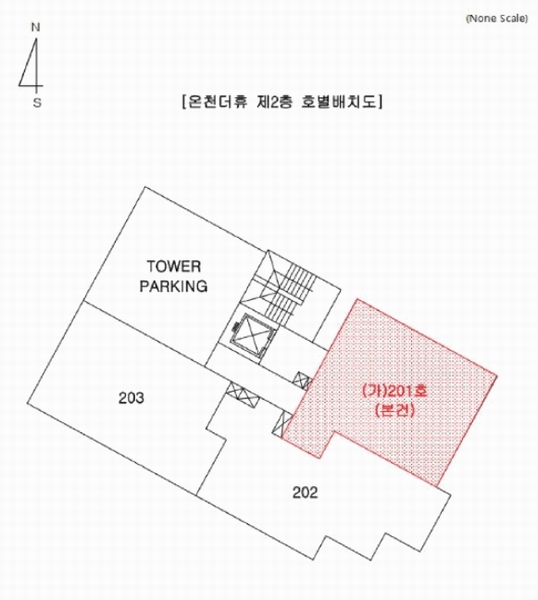 2025타경21598 부산광역시 동래구 아시아드대로220번길 7, 온천더휴 2층 201호 오피스텔[계약22평형] 경매 이미지