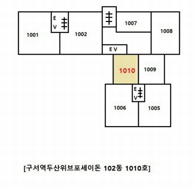 2024타경50980 부산광역시 금정구 금정로233번길 63, 구서역두산위브포세이돈 102동 10층 1010호 오피스텔[계약20평형] 경매 이미지