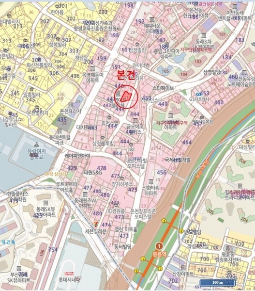 2024타경51907 부산광역시 동래구 차밭골로21번길 14, 더블레싱동래 14층 1401호 오피스텔 경매 이미지