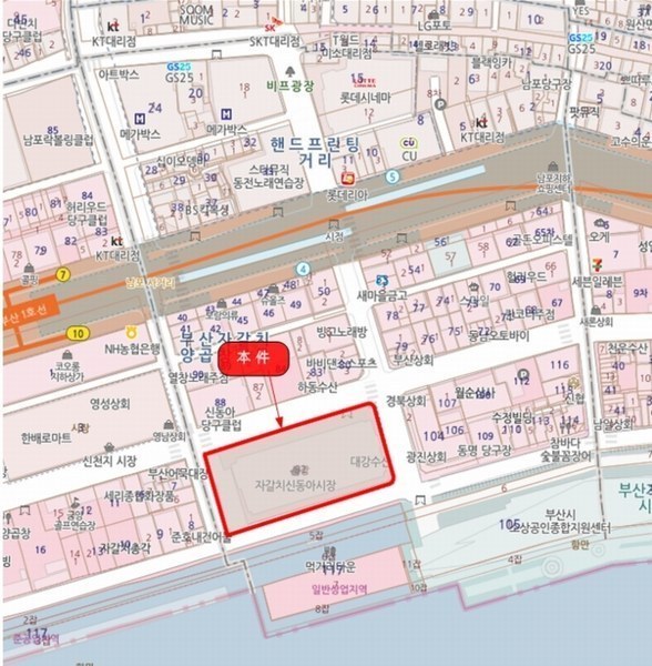 2024타경62518 부산광역시 중구 자갈치로 42, 신동아상가 2층 111호 근린상가 경매 이미지