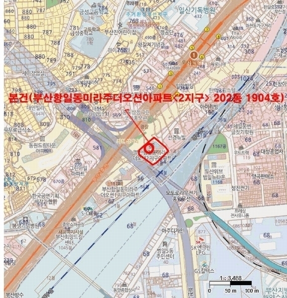 2025타경1084 부산광역시 동구 자성로 6, 부산항일동미라주더오션아파트(2지구) 202동 19층 1904호 오피스텔 경매 이미지