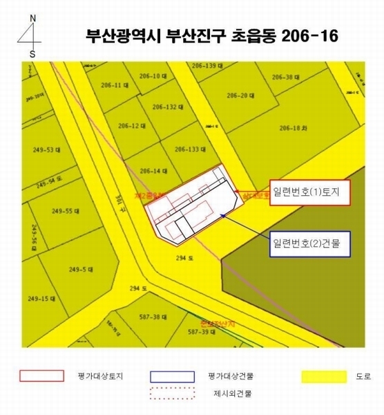 2025타경21616 부산광역시 부산진구 초읍동 206-16 근린주택 경매 이미지
