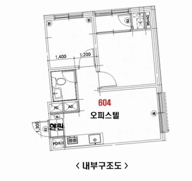 2025타경10015 서울특별시 강서구 강서로5가길 5, 화곡팰리스 6층 604호 오피스텔[계약14평형] 경매 이미지