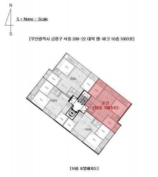 2025타경21711 부산광역시 금정구 반송로 397부산광역시 금정구 반○○○○, 대묵엠-파크 10층 1003호대묵엠-○○ 아파트[공급27평형] 경매 이미지