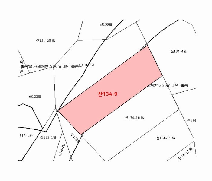 2025타경1411 울산광역시 울주군 청량읍 율리 산134-9 임야 경매 이미지