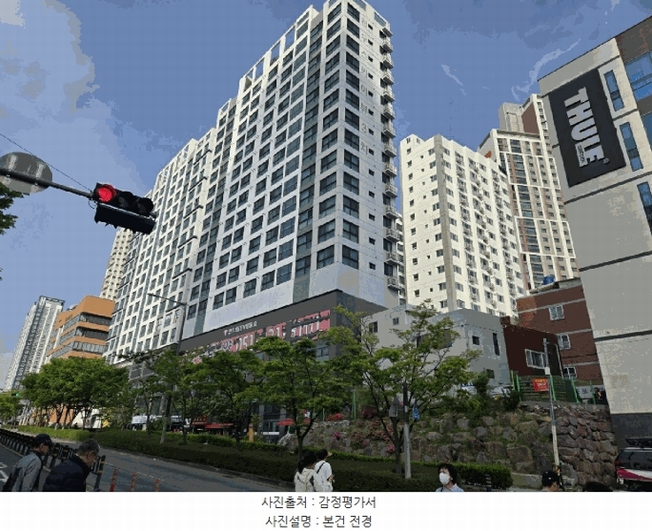 2025타경1480 부산광역시 부산진구 중앙대로 842, 천우스카이뷰3차 4층 402호 오피스텔[계약11평형] 경매 이미지