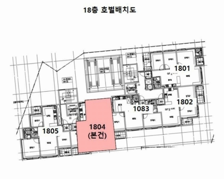 2023타경103890 부산광역시 해운대구 중동1로17번길 15-7, 해운대파크에비뉴 18층 1804호 오피스텔[계약26평형] 경매 이미지