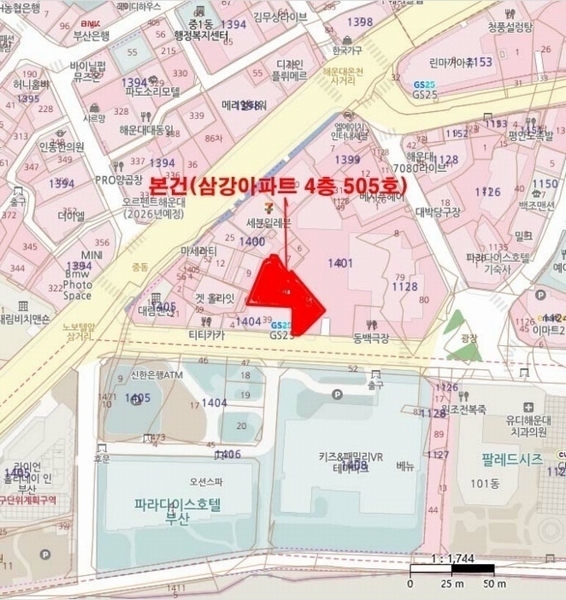 2024타경6279 부산광역시 해운대구 해운대해변로298번길 9-1, 삼강아파트 505호 아파트 경매 이미지