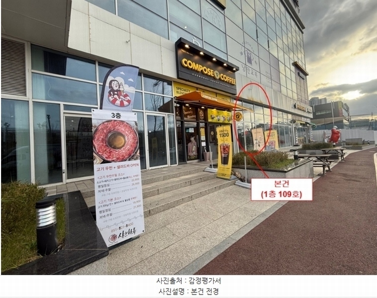 2024타경112563 부산광역시 기장군 기장읍 기장해안로 172, 스타테라스 1층 109호 근린상가 경매 이미지