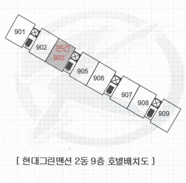 2025타경4989 부산광역시 해운대구 선수촌로21번길 33, 현대그린맨션 2동 9층 903호 아파트 경매 이미지