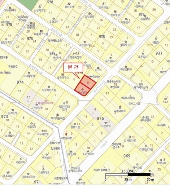 2025타경10457 서울특별시 강서구 화곡로44나길 33, 명성빌라 3층 301호 다세대(빌라)[공급20평형] 경매 이미지
