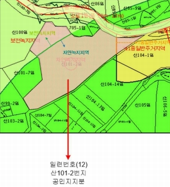 2022타경3733 부산광역시 기장군 일광읍 원리 산101-2 임야 경매 이미지