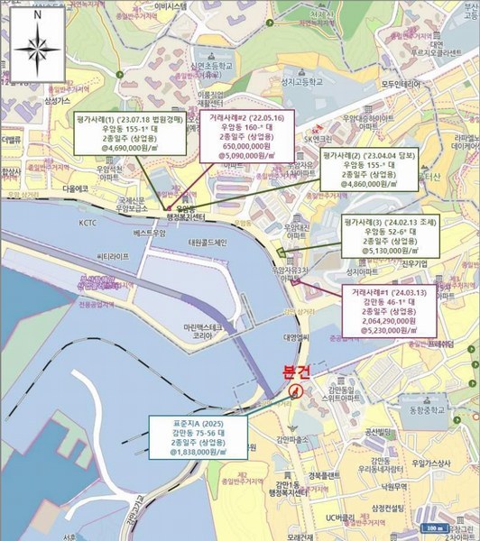 2025타경4348 부산광역시 남구 감만동 75-27 대지 경매 이미지