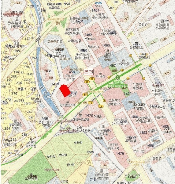 2025타경4911 부산광역시 해운대구 해운대로781번길 16, 신화하니엘타워 9층 907호 오피스텔[계약13평형] 경매 이미지