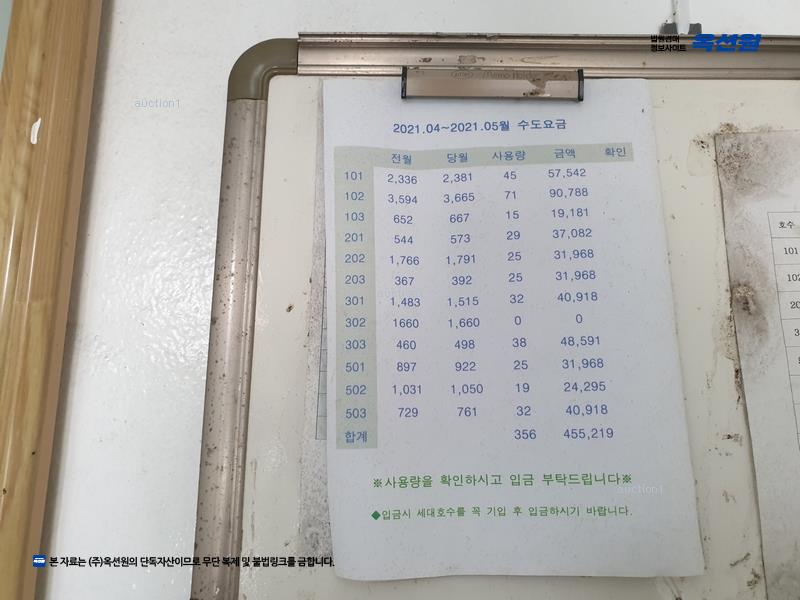 2024타경106988 부산광역시 해운대구 아랫반송로30번길 94-1, 경진빌라 5층 501호 다세대(빌라)[공급22평형] 경매 이미지
