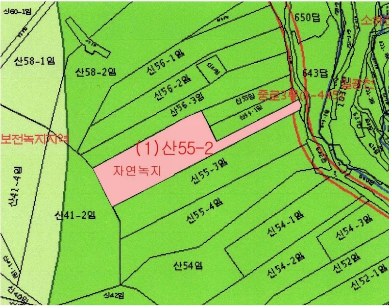 2025타경4852 부산광역시 기장군 일광읍 용천리 산55-2 임야 경매 이미지