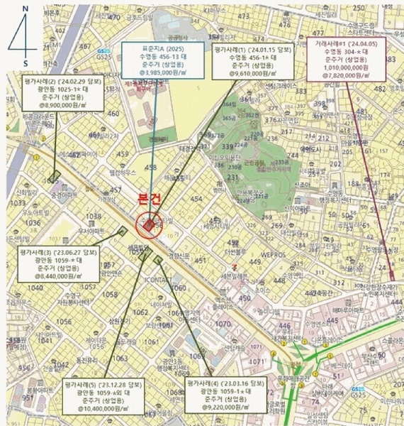 2025타경4958 부산광역시 수영구 수영동 456-13 대지 경매 이미지