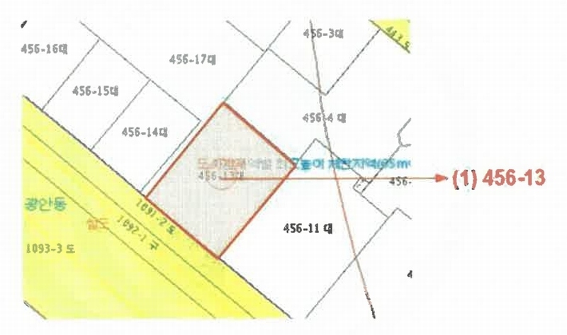 2025타경4958 부산광역시 수영구 수영동 456-13 대지 경매 이미지