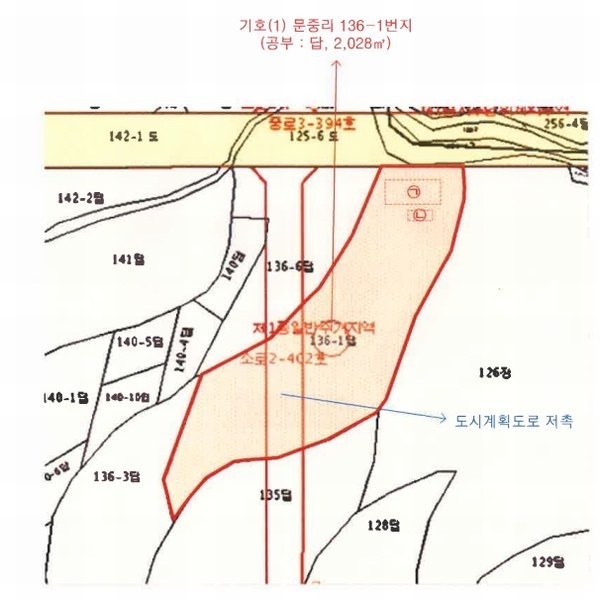 2024타경4792 부산광역시 기장군 일광읍 문중리 136-1 농지 경매 이미지