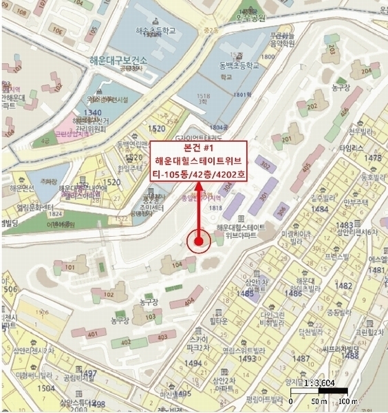 2025타경5206 부산광역시 해운대구 좌동순환로433번길 30, 해운대힐스테이트위브 티-105동 42층 4202호 아파트[공급47평형] 경매 이미지