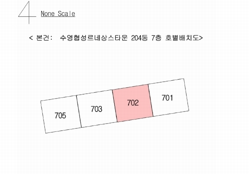 2025타경5238 부산광역시 수영구 수영로741번길 46, 수영협성르네상스타운 204동 7층 702호 아파트[공급46평형] 경매 이미지