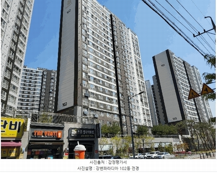 2025타경10947 경상북도 구미시 수출대로3길 118, 강변파라디아 102동 2층 205호 아파트[공급33평형] 경매 이미지