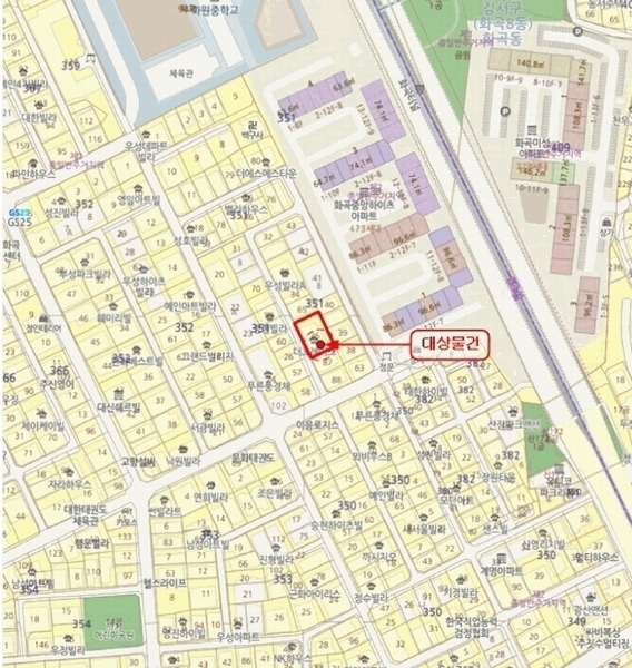 2025타경10975 서울특별시 강서구 가로공원로76가길 83-8, 더그레이스 6층 602호 다세대(빌라)[공급10평형] 경매 이미지