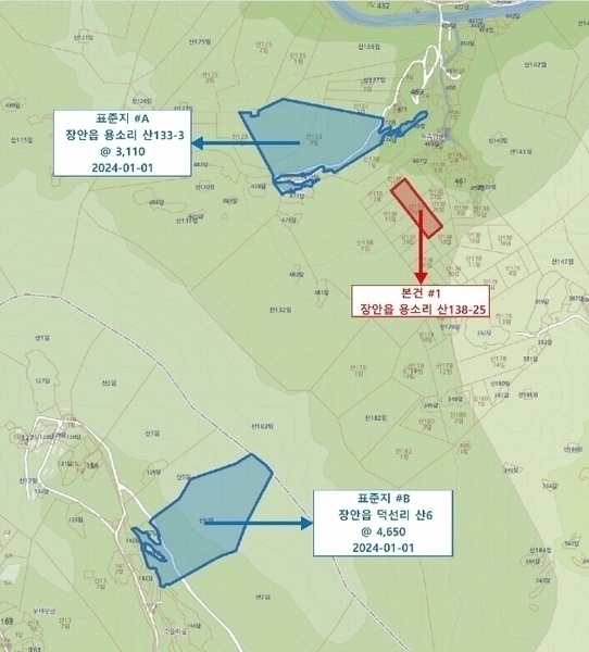 2024타경113627 부산광역시 기장군 장안읍 용소리 산138-25 임야 경매 이미지
