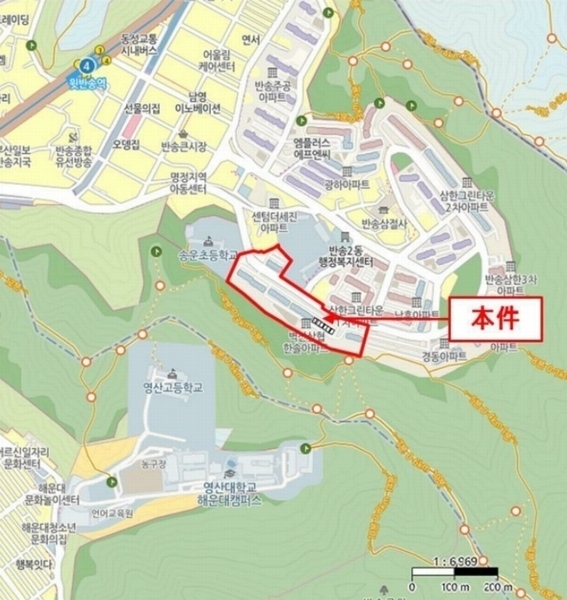 2022타경104513 부산광역시 해운대구 신반송로 29, 벽산,삼협한솔아파트 105동 6층 606호 아파트[공급23평형] 경매 이미지
