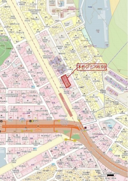 2024타경4866 부산광역시 사하구 낙동대로486번길 2, 다전그린아파트 2층 206호 오피스텔[계약8평형] 경매 이미지