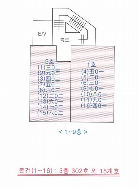 2024타경108751 부산광역시 사상구 사상로500번길 8-5, 구분건물 3층 302호외15개호 오피스텔 경매 이미지