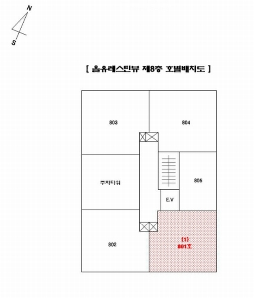 2024타경110112 부산광역시 사상구 사상로202번길 60, 올유레스틴뷰 8층 801호 아파트[공급15평형] 경매 이미지