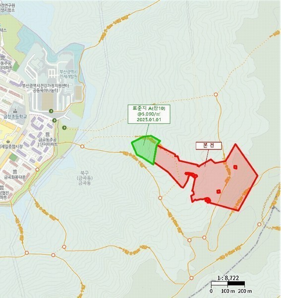 2025타경101327 부산광역시 북구 금곡동 산15 임야 경매 이미지